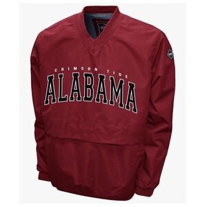 Alabama Crimson Tide Lightweight V-Neck Windbreaker Wind Pullover Jacket Men XL